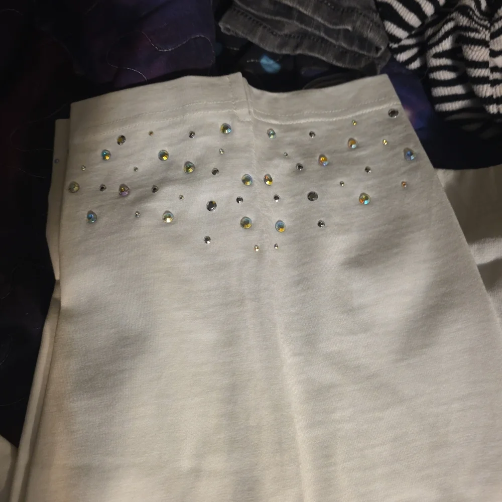 Quacker Factory White Top with Silver Accents - Picture 2 of 5